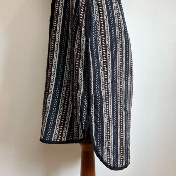 Melissa Nepton Women’s Medium Black Roxy Hi Low Short Dress Tie Short Sleeve - Picture 13 of 16